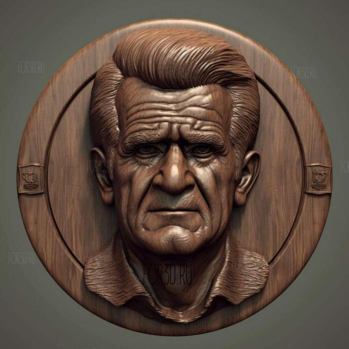 Mel Gibson 4 stl model for CNC